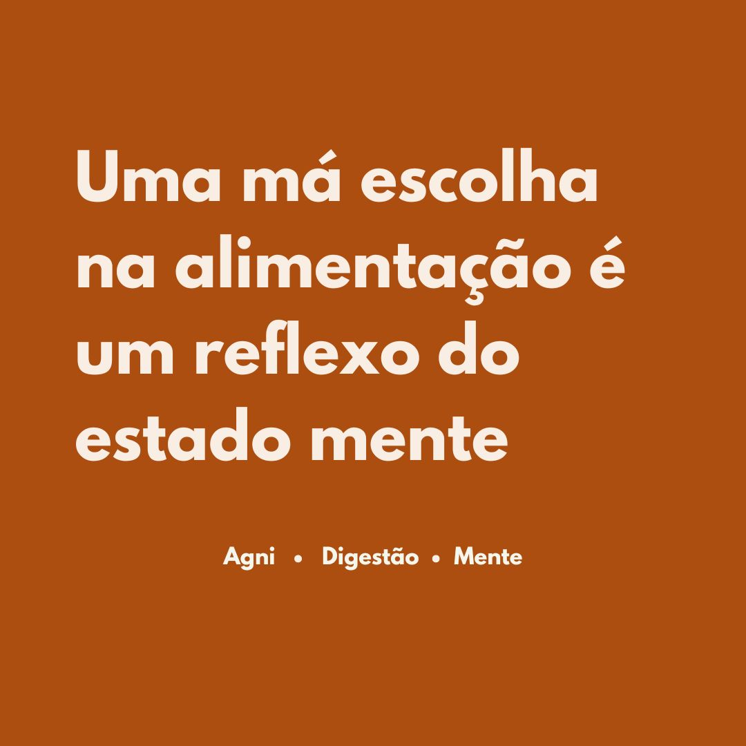 Uma má escolha na alimentação é um reflexo do estado da sua mente