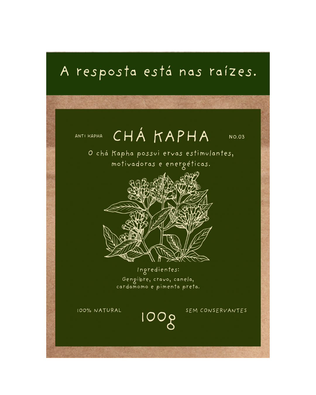 Chá Ayurvédico: Kapha (Energizante)