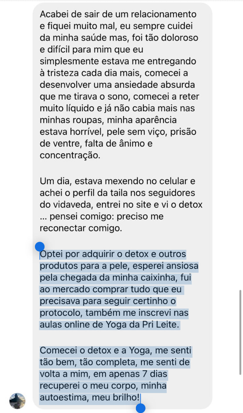 DETOX AYURVÉDICO - eu me transformo, eu me conecto.