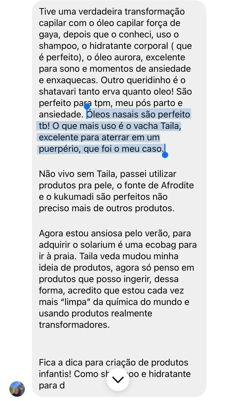 Óleo Vacha Taila