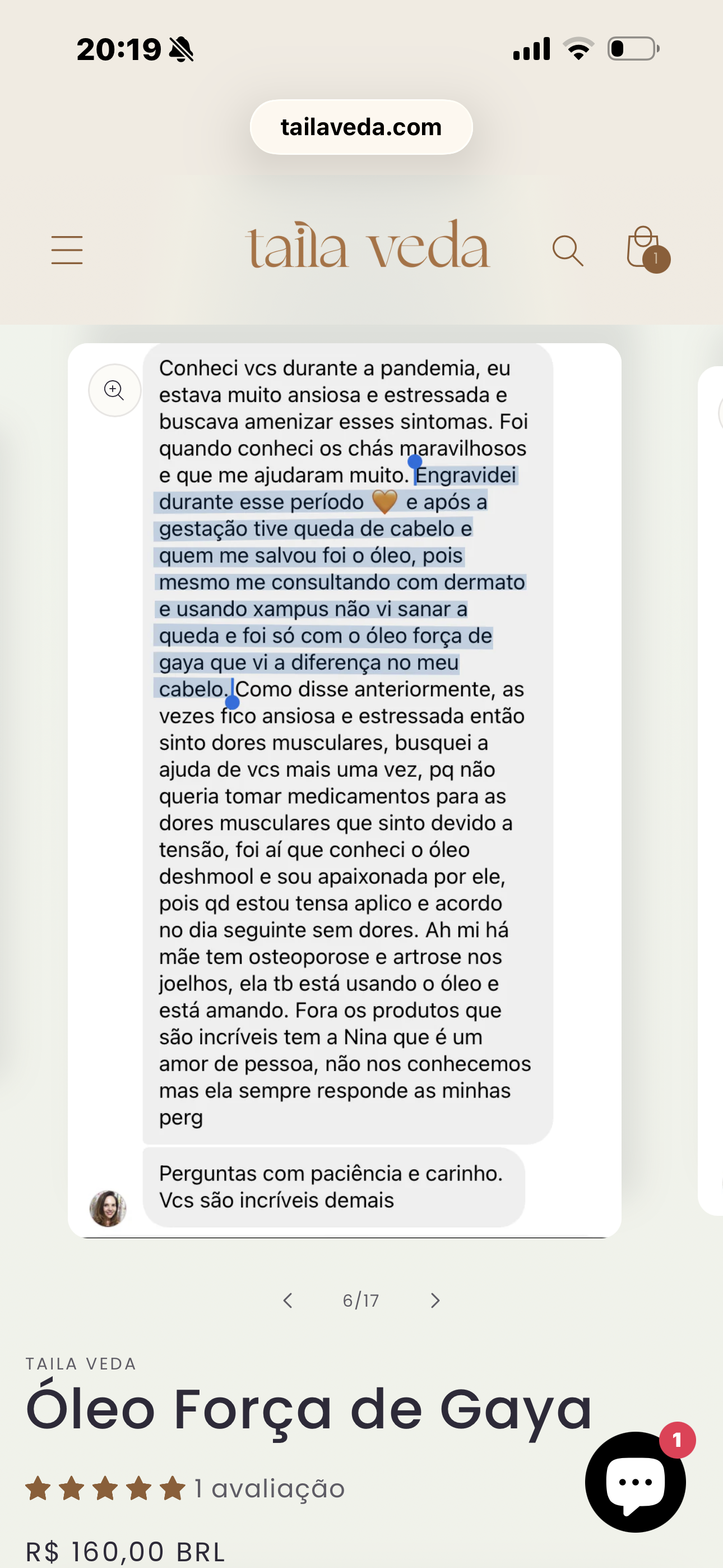 Óleo Força de gaya - Amla Bhringaraj
