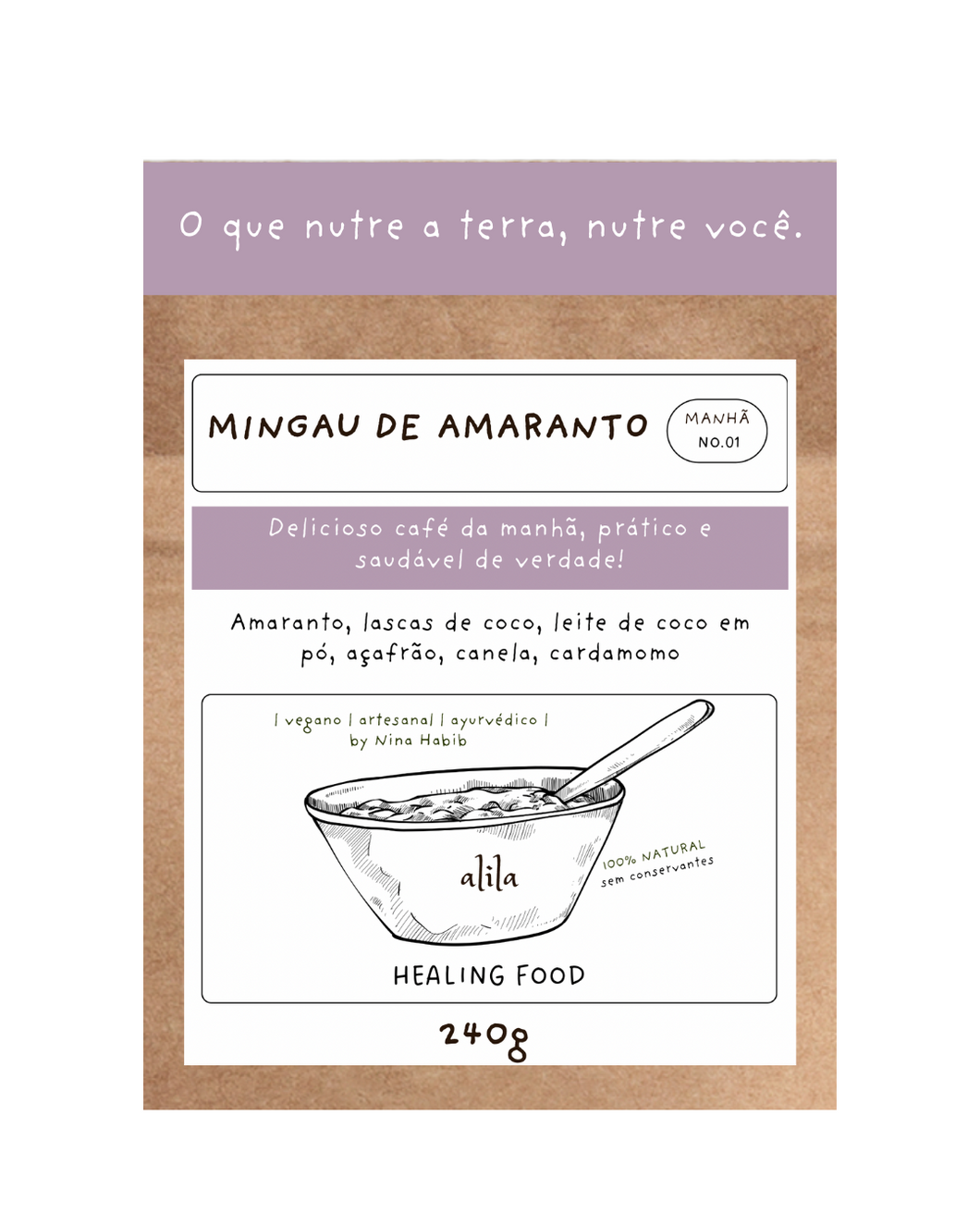Mingau de Amaranto e Coco