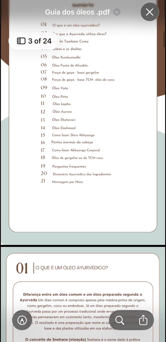 Guia dos Óleos da Ayurveda