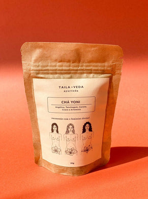Chá Yoni 30g para menstruação e colica Taila Veda